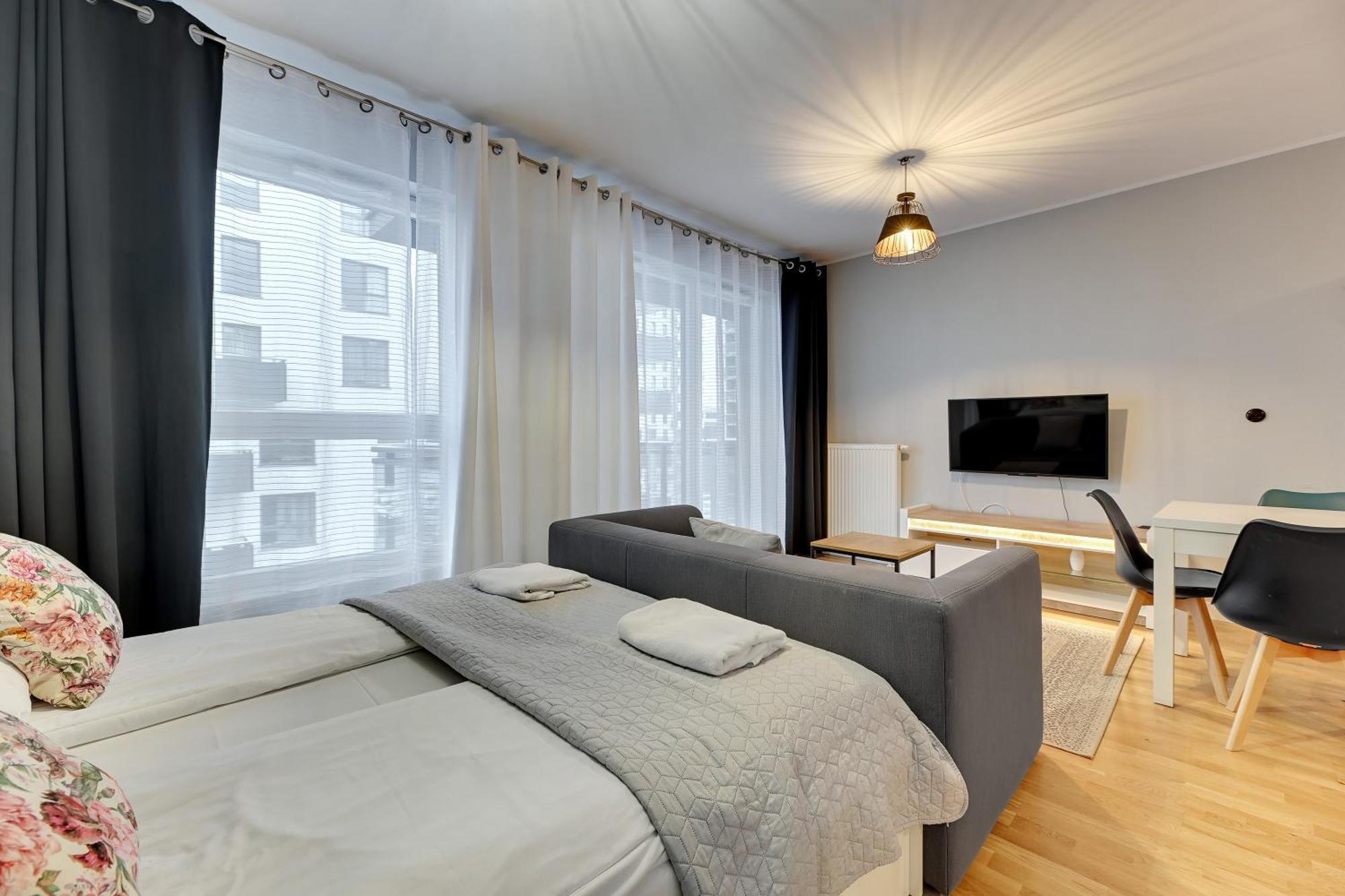 Grand Apartments - Bastion Walowa 格但斯克 外观 照片